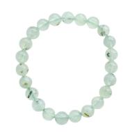 Natural Prehnite Bracelet, Round, polished & for woman, green cm 