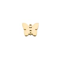 Stainless Steel Charm Connector, Butterfly, plated, fashion jewelry 