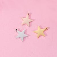 Stainless Steel Star Pendant, plated, fashion jewelry 12mm 