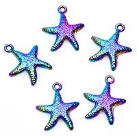 Zinc Alloy Necklace, Starfish, colorful plated, Unisex Approx 17.72 Inch 