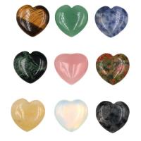 Gemstone Decoration, Natural Stone, Heart, polished & Unisex 