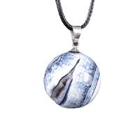 Agate Zinc Alloy Pendants, with Zinc Alloy, silver color plated, random style & fashion jewelry & druzy style, mixed colors, 20mm 