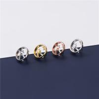 Sterling Silver Frame perles, Argent sterling 925, étoile, Placage, DIY & creux, plus de couleurs à choisir Environ 1mm, Diamètre inté Environ 8.5mm, Vendu par PC