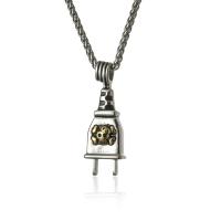 304 Stainless Steel Sweater Necklace, Plug, plated & for man Approx 23.62 Inch 