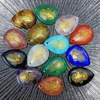 Pendentif bijoux de pierre gemme, larme, plus de couleurs à choisir Vendu par PC