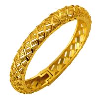 Brass Bangle, for woman, golden, 60mm cm 