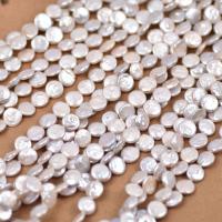 Coin Cultured Freshwater Pearl Beads, white, 10mm Approx 11.8 Inch 
