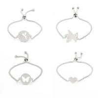 Stainless Steel Charm Bracelet, silver color plated, fashion jewelry silver color, 15mm .69 Inch 