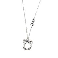 Collar de la joyería de plata esterlina, Plata de ley 925, con 1.97inch extender cadena, para mujer, longitud:aproximado 15.75 Inch, Vendido por UD