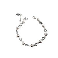 Sterling Silver Chain Bracelet, 925 Sterling Silver, with 1.18inch extender chain, vintage & for woman Approx 6.69 Inch 