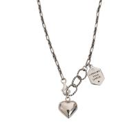Ожерелье ручной латунные, Латунь, Сердце, Женский, длина:Приблизительно 16.54 дюймовый, продается PC