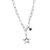 Ожерелье ручной латунные, Латунь, Звезда, Женский, длина:Приблизительно 17.32 дюймовый, продается PC