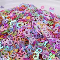 Plastic Sequin Beads, PVC Plastic, with Crystal Mud 6mm 
