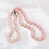 Natural Freshwater Pearl Necklace, Potato 8-9mm Approx 17.7 Inch 