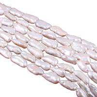 Бива культивировали пресноводные жемчужные бусины, Пресноводные жемчуги, DIY, белый, 9-20mm, длина:14.96 дюймовый, продается Strand