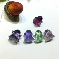 Natural Fluorite Pendant, Ghost, polished, no hole, mixed colors 