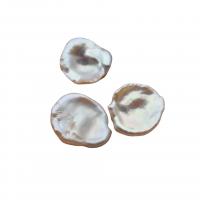 Perlas Freshwater sin Agujero, Perlas cultivadas de agua dulce, Bricolaje, Blanco, 13-14mm, Vendido por UD