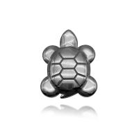 Magnetic Hematite Pendants, Turtle, polished, Unisex, black 