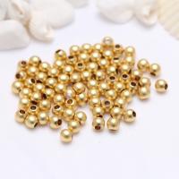 Weinlese Messing Perlen, goldfarben plattiert, DIY & verschiedene Größen vorhanden, goldfarben, 2.5-6mm, verkauft von PC