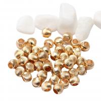 Perles grand trou en laiton, Placage de couleur d'or, DIY, doré, 5-10mm, Vendu par PC
