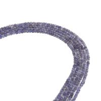 Iolite Perle, Würfel, verschiedene Größen vorhanden & facettierte, Länge:ca. 39 cm, verkauft von Strang