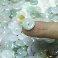 Jadeite Beads, Donut, polished, DIY, green, 13mm 
