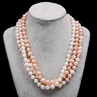 Natural Freshwater Pearl Necklace, Round, DIY Approx 17.7 Inch 