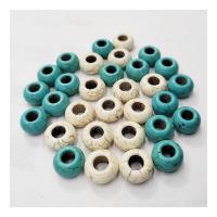 Natural Turquoise Beads, Donut, polished, Unisex Approx 