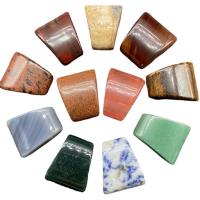 Gemstone ювелирные изделия Кулон, Природный камень, Трапеция, различные материалы для выбора & Мужская, Много цветов для выбора, 22-24mmx26-28mm, продается PC