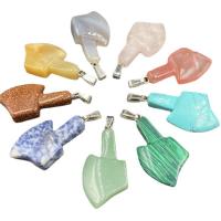 Gemstone ювелирные изделия Кулон, Природный камень, Топор, различные материалы для выбора & Мужская, Много цветов для выбора продается PC