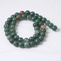 Jade African Bead, Round, polished, DIY green 