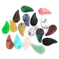Gemstone ювелирные изделия Кулон, Полудрагоценный камень, Форма крыла, Много цветов для выбора продается PC