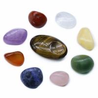 Полудрагоценный камень Соскоб пластина, полированный, 8 шт. & различные материалы для выбора, Много цветов для выбора, 8PC/указан, продается указан