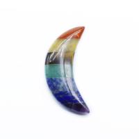 Полудрагоценный камень Декоративные украшения, Луна, полированный, разноцветный продается PC