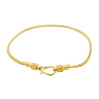 Bracelets en laiton, Placage de couleur d'or, bijoux de mode, doré .48 pouce, Vendu par PC