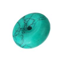 Synthetic Turquoise Beads, Synthetic Blue Turquoise, Donut, blue Approx 3mm 