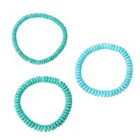 Синтетический Бирюзовый браслет, Синтетическая голубая бирюза, Мужская, Много цветов для выбора, длина:Приблизительно 8 дюймовый, продается PC