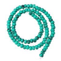 Synthetic Turquoise Beads, Synthetic Blue Turquoise, Abacus, turquoise blue Approx 15.5 Inch 