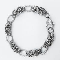 Stainless Steel Chain Necklace, electrolyzation, Unisex, silver color 