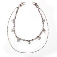 Brass Waist Chain, for woman, silver color, 40cmuff0c52cm 