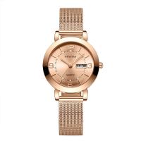 Reloj de Pulsera de mujeres, acero inoxidable, con aleación de zinc, movimiento chino, para mujer, más colores para la opción, 32x36x7.5mm, Vendido por UD