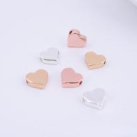 Zinklegierung Herz Perlen, plattiert, DIY, keine, 10mm, verkauft von PC