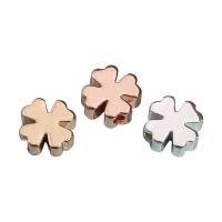 Brass Jewelry Beads, Four Leaf Clover, plated, DIY 