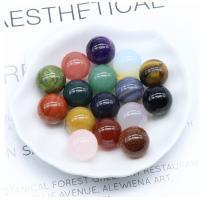 Perles de pierre gemme mixte, Rond, poli, DIY & différents matériaux pour le choix & aucun trou, plus de couleurs à choisir, 16mm, Vendu par PC