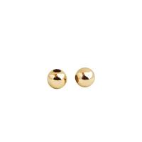 Brass Spacer Beads, Round, 14K gold plated, DIY 