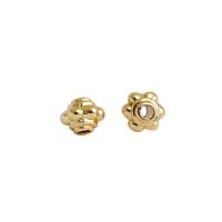 Brass Spacer Beads, Saucer, 14K gold plated, DIY Approx 1.4mm 