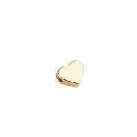 Brass Spacer Beads, Heart, plated, DIY 