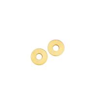 Brass Washer, 18K gold plated, DIY 0.8mm Approx 2.1mm 