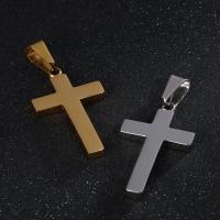 Colgantes de Cruces de acero inoxidable, chapado, sin cuerda & para hombre, más colores para la opción, 35x20mm, Vendido por UD