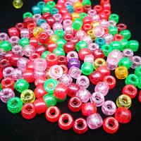 Perles en plastique de mode, Rond, moulage par injection, envoyé au hasard & DIY, couleurs mélangées, 10-20mm, Vendu par PC